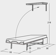 Maten Verticaal opklapbed